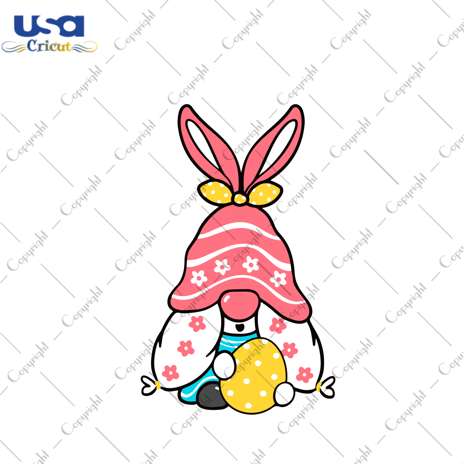 Easter Day Gift, Cute Gnome Diy Crafts Svg Files For Cricut, Silhouette Sublimation Files