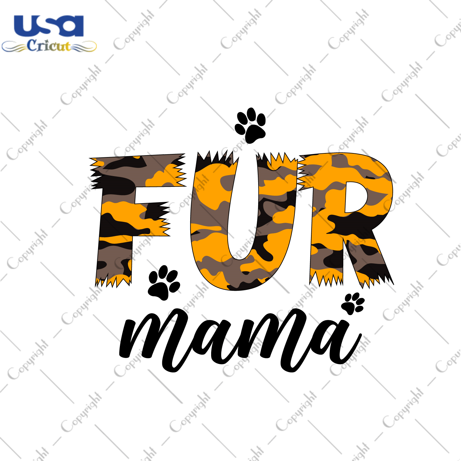 Mother's Day Gift, Fur Mama Vector SVG Diy Crafts Svg Files For Cricut, Silhouette Sublimation Files