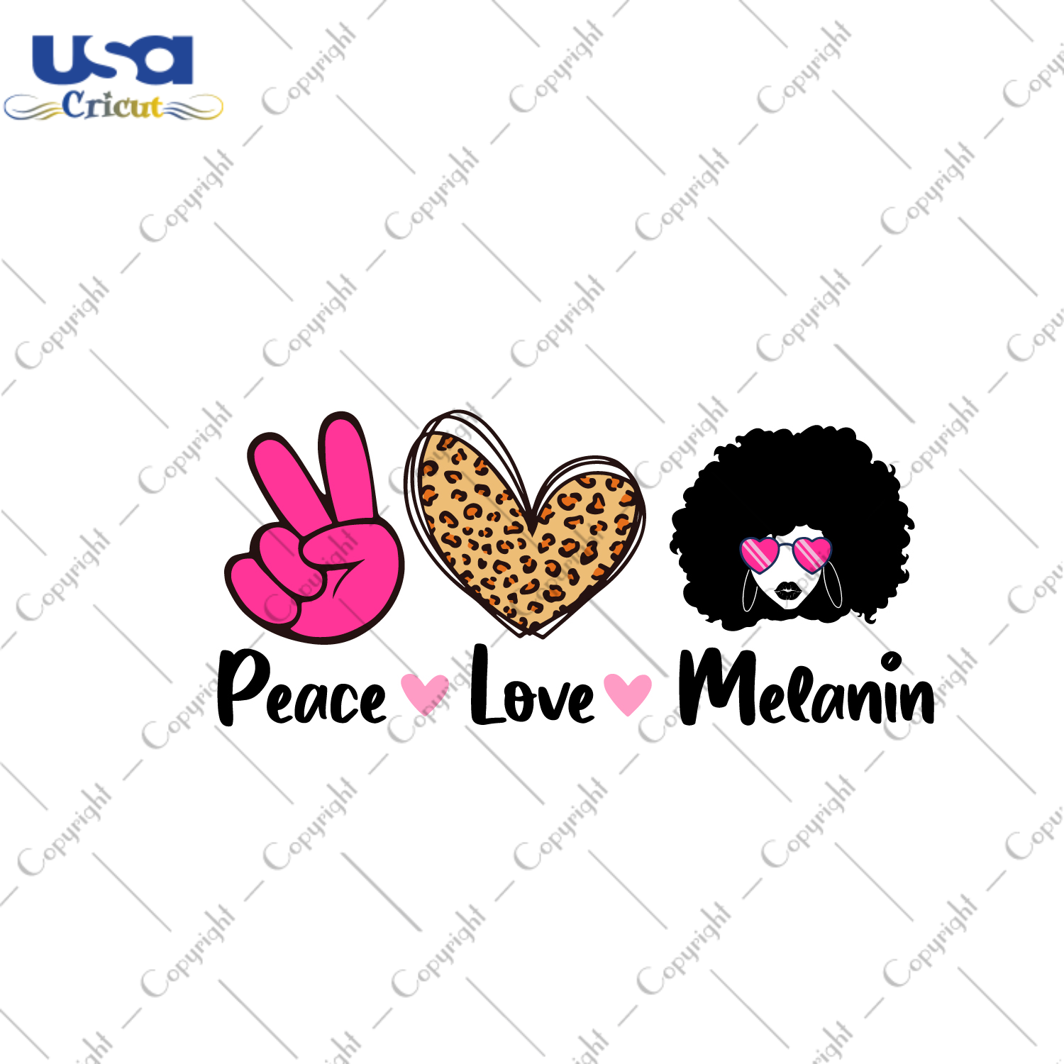 Peace Love Melanin Diy Crafts Svg Files For Cricut, Silhouette Sublimation Files