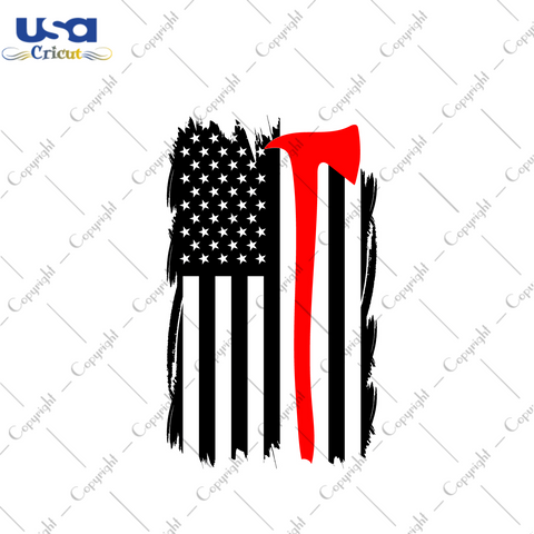 Firefighter American Flag Images Diy Crafts Svg Files For Cricut, Silhouette Sublimation Files