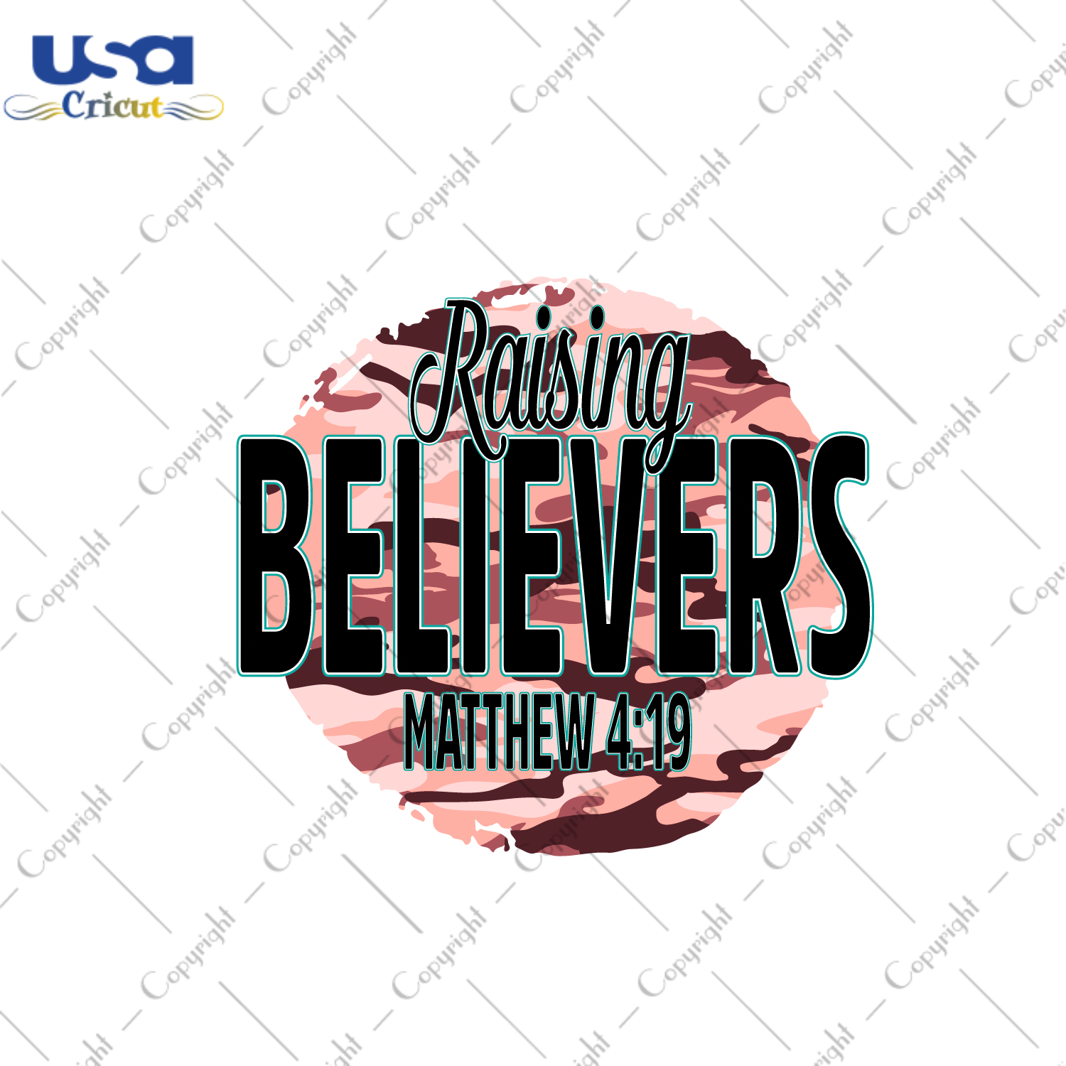 Christian Gift, Raising Believers Diy Crafts Svg Files For Cricut, Silhouette Sublimation Files