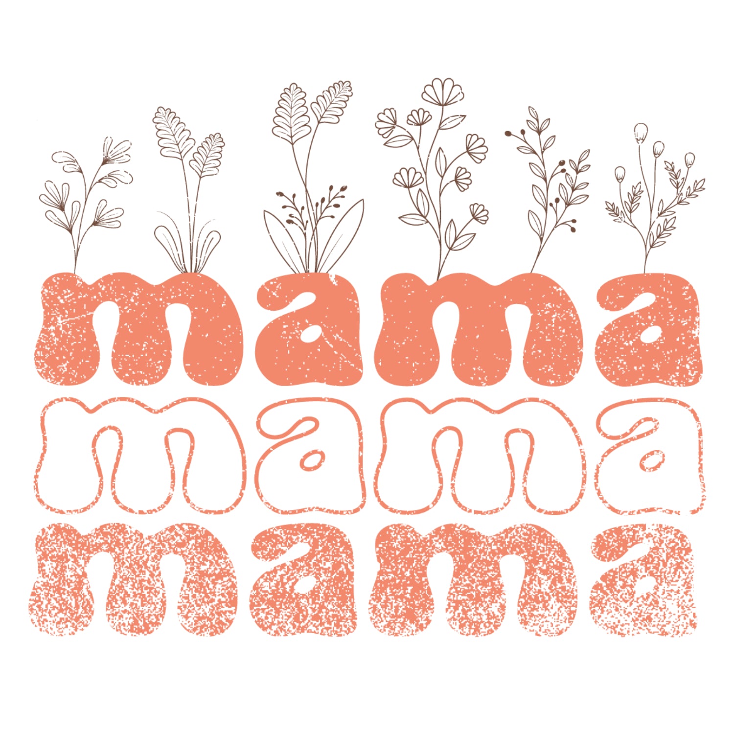 Mama Floral Mother's Day Quotes Gift Diy Crafts Svg Files For Cricut, Silhouette Sublimation Files