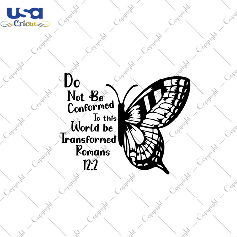 Christian Butterfly Quote Gift Diy Crafts Svg Files For Cricut, Silhouette Sublimation Files