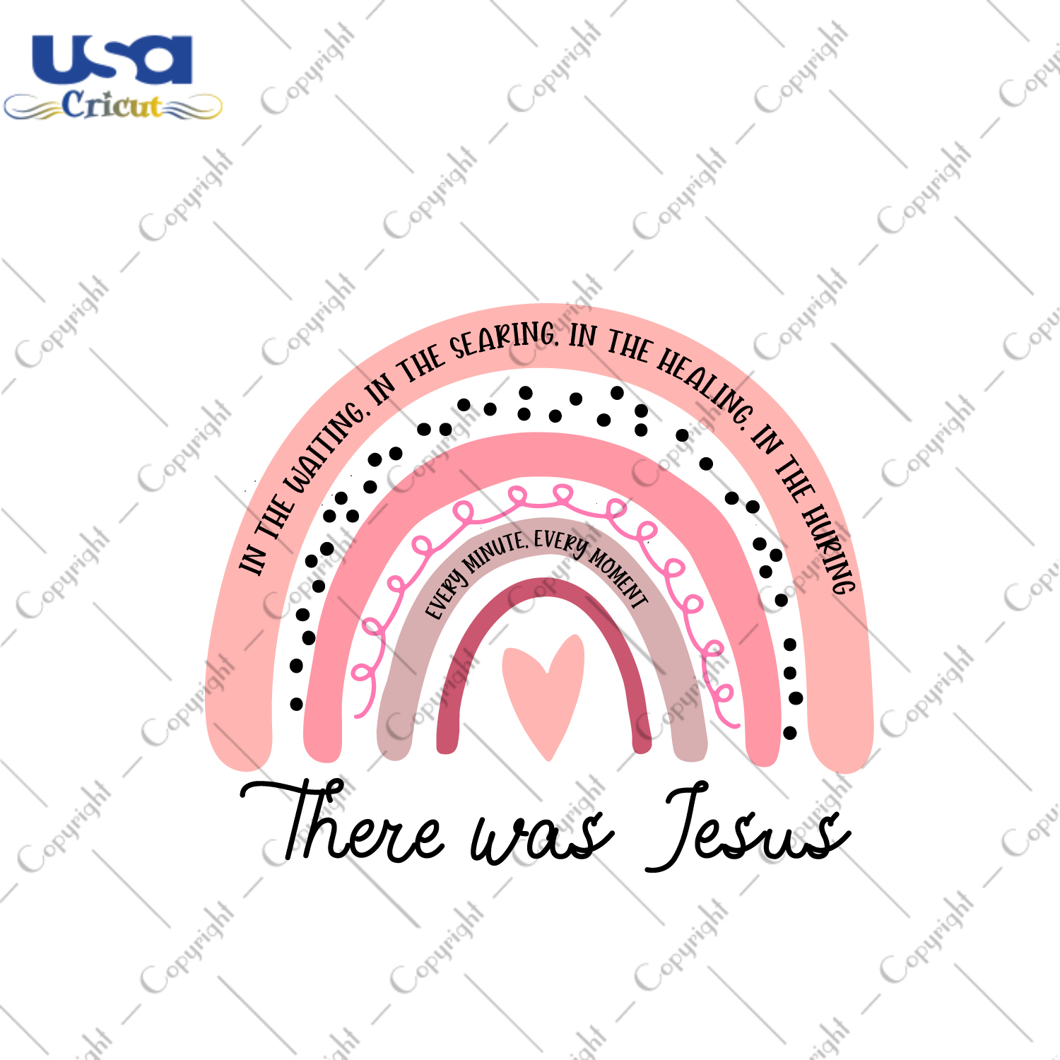 Christian Gift, There Was Jesus Diy Crafts Svg Files For Cricut, Silhouette Sublimation Files