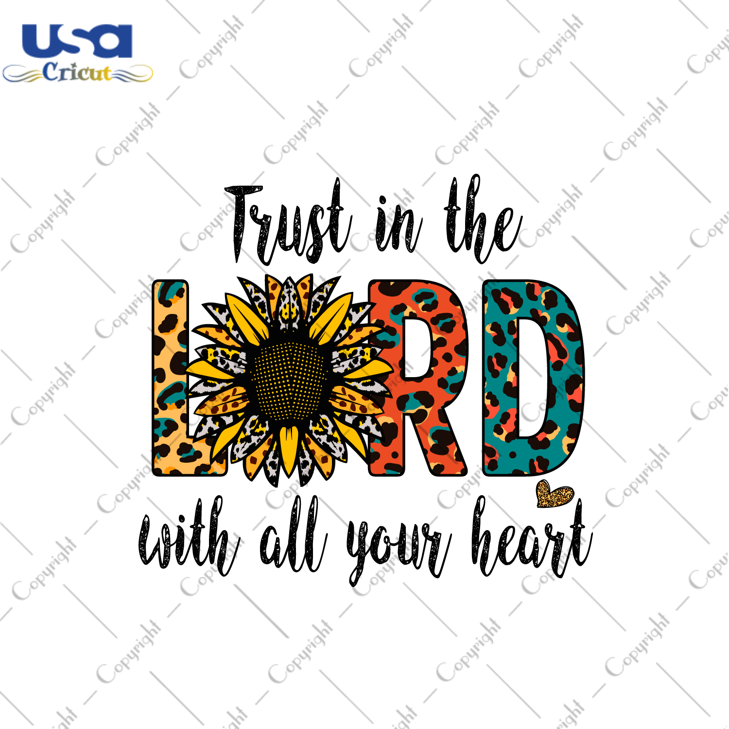 Christian Quote Gift, Trust In Lord Diy Crafts Svg Files For Cricut, Silhouette Sublimation Files