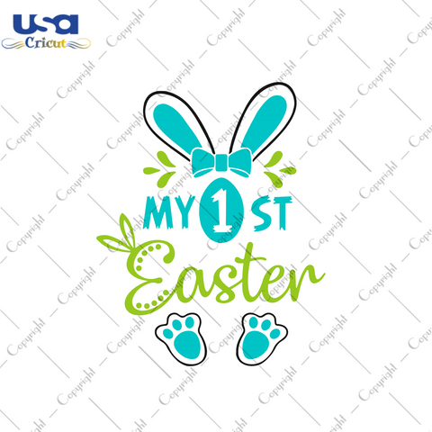 My 1st Easter Boy Gift Diy Crafts Svg Files For Cricut, Silhouette Sublimation Files