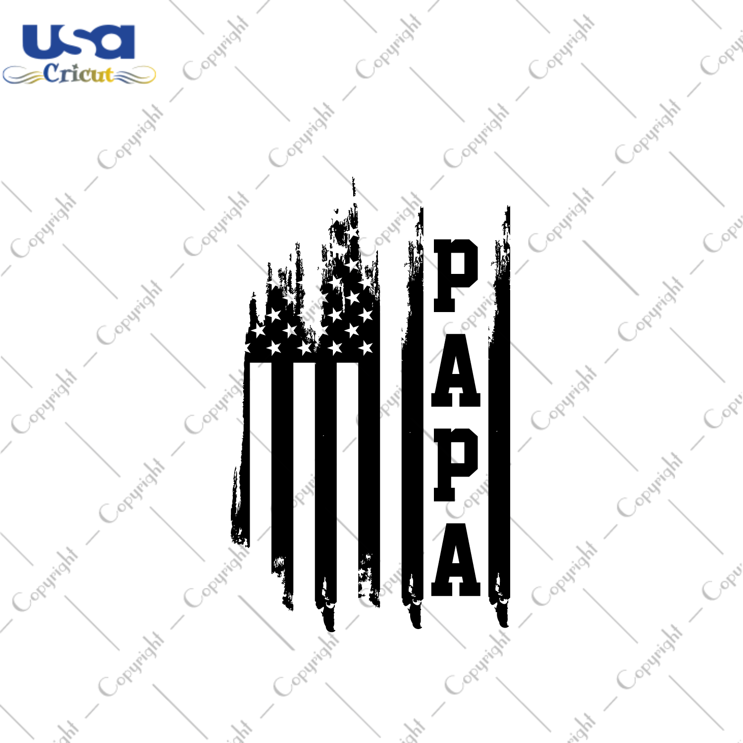 Father's Day Gift, Papa American Flag Diy Crafts Svg Files For Cricut, Silhouette Sublimation Files