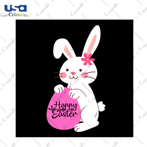 Easter Cute Pink Bunny Gift Diy Crafts Svg Files For Cricut, Silhouette Sublimation Files