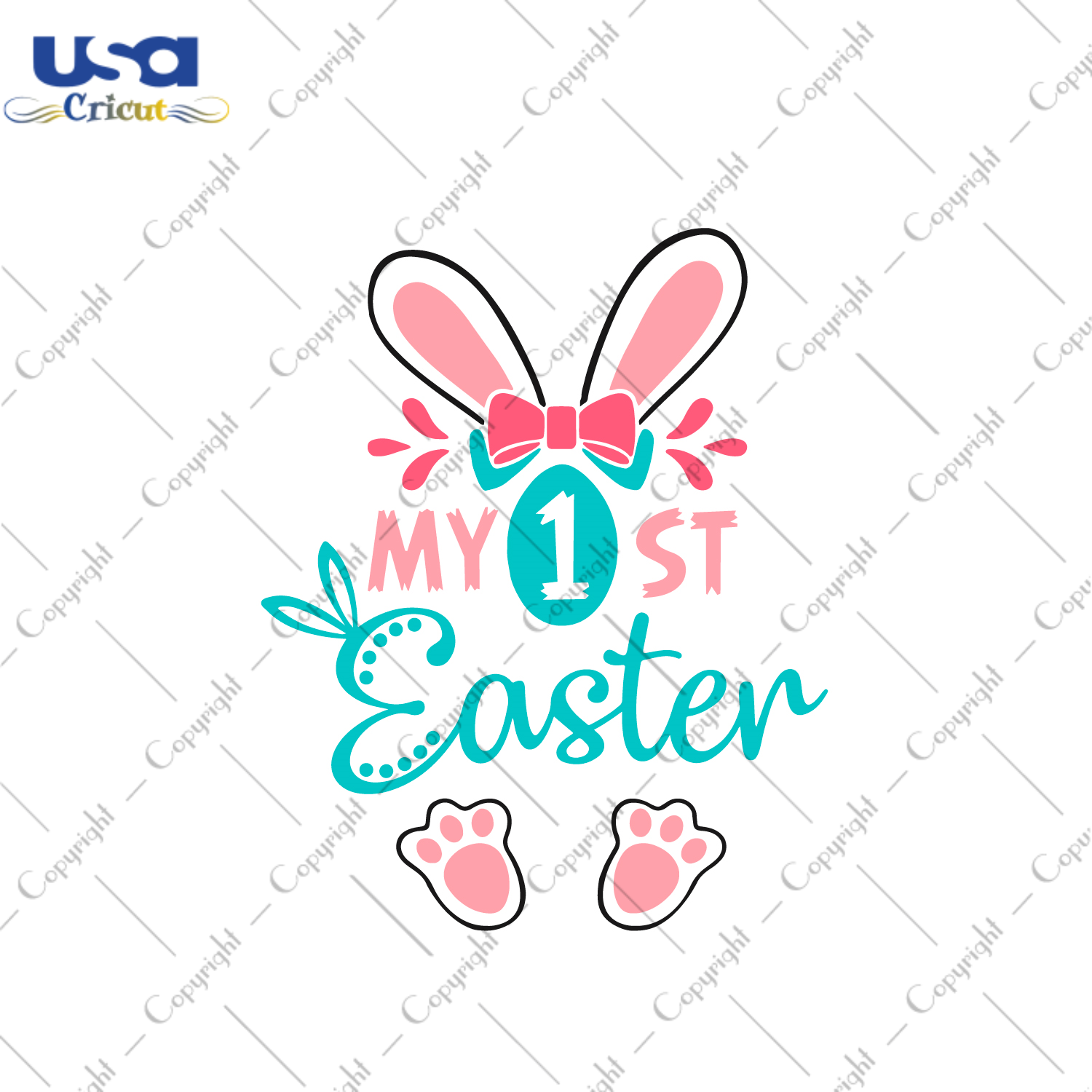 My 1st Easter Girl Gift Diy Crafts Svg Files For Cricut, Silhouette Sublimation Files