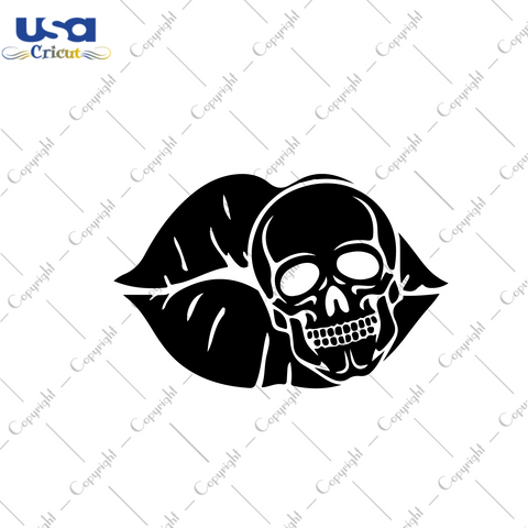 Sexy Skull Lip Vector SVG Gift Diy Crafts Svg Files For Cricut, Silhouette Sublimation Files