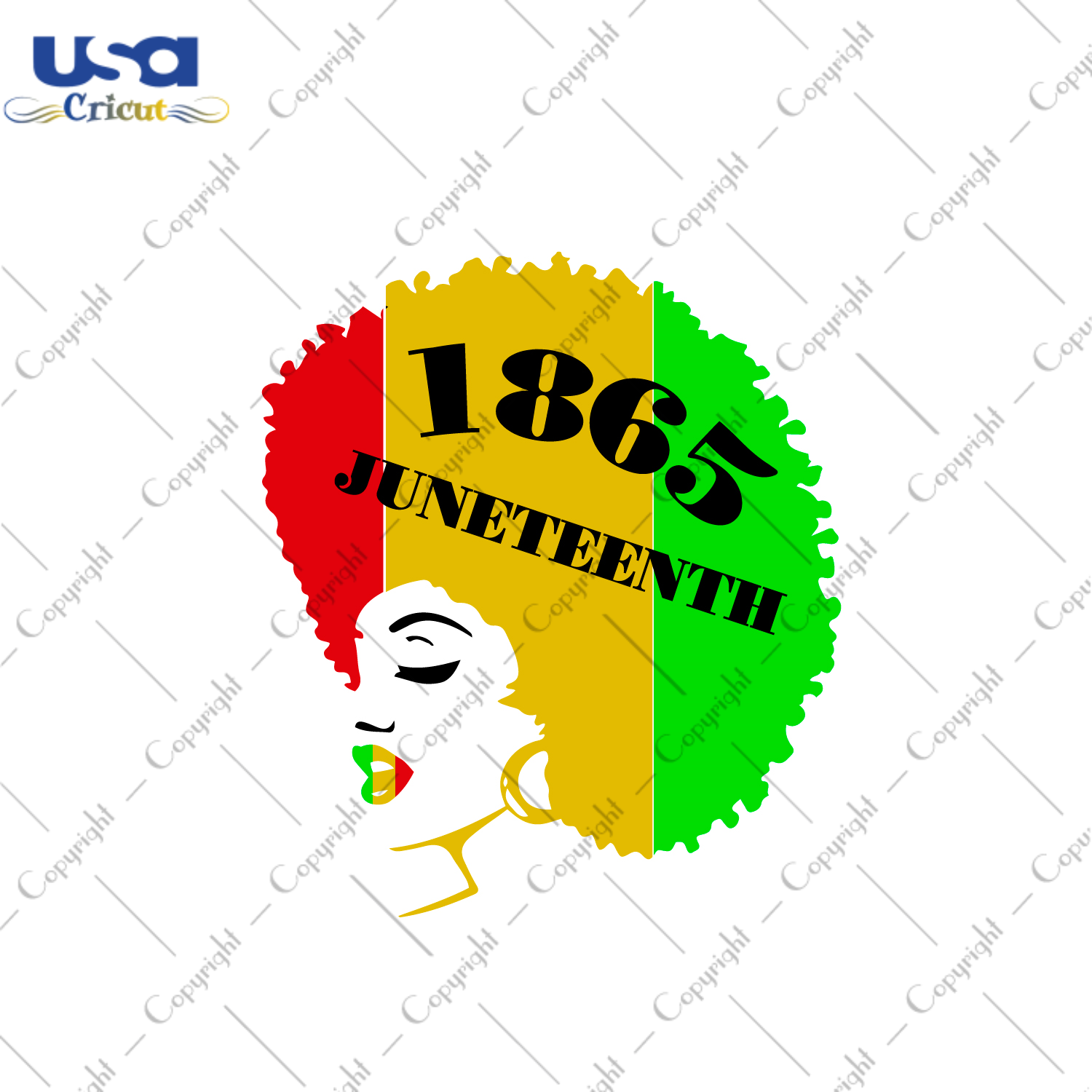 Juneteenth 1865 Black Girl Images Diy Crafts Svg Files For Cricut, Silhouette Sublimation Files