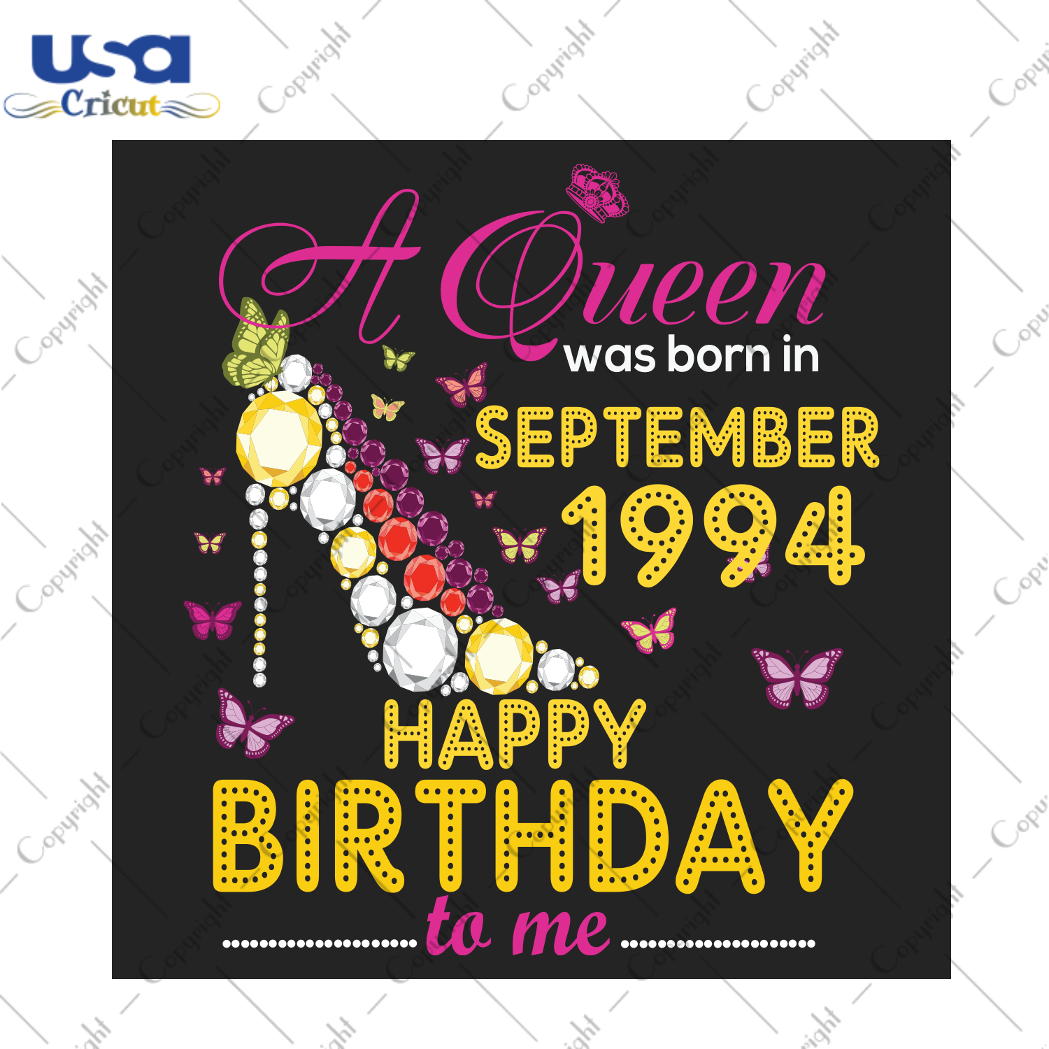 A Queen was born in September 1994 Happy Birthday to me Trending Gift Diy Crafts Svg Files For Cricut, Silhouette Sublimation Files