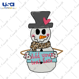 Add Your Text Here, Christmas Svg, Snowman, Snowman Svg, Christmas Snowman, Snowman Svg, Snowman Lover, Snowman Vector, Merry Christmas, Christmas Holiday, Leopard Scarf, Christmas Party - US