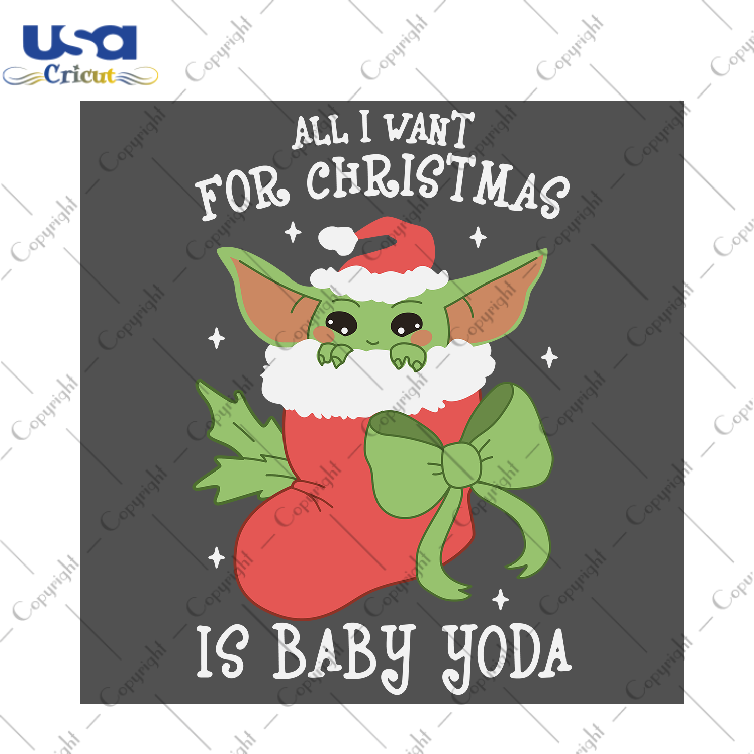 All I Want For Christmas Is Baby Yoda Svg, Christmas Svg, Xmas Svg, Merry Christmas, Christmas Yoda, Yoda Svg, Baby Yoda Svg, Yoda Star Wars, Cute Yoda Svg, Christmas Baby Yoda, Stocking Svg 