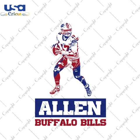 Allen Buffalo Bills Svg, Sport Svg, Allen Svg, Buffalo Bills Svg, Bills Svg, Josh Allen Svg, Football Svg, Footballer Svg, NFL Svg, NFL Team Svg, Allen Vector, Allen Design, Cut File, Cricut Files, Silhouette Files, Sublimation Designs