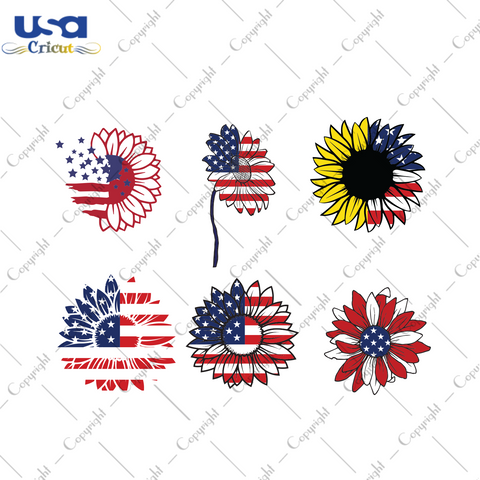 American Flag Sunflower Trending Gift Diy Crafts Svg Files For Cricut, Silhouette Sublimation Files