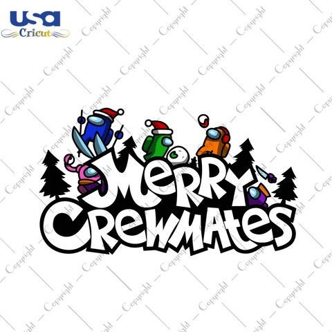 Among Us Merry Crewmates Svg, Christmas Svg, Xmas Svg, Merry Christmas, Christmas Gift, Among Us Svg, Crewmate Svg, Merry Crewmates, Christmas Among Us, Among Us Crewmate - USA Cricut