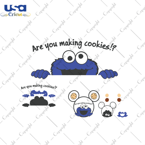 Are You Making Cookies Svg, Trending Svg, Cookies Svg, Cookie Monster Svg, Cookie Monster Head, Sesame Street Svg, Cartoon Character Svg, Baker Svg, Love Baking, Svg Cricut, Svg Designs, Came