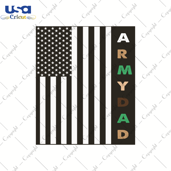 Army Dad, American Flag Svg, Flag Day, Army SVG Digital, Happy Father's Day, Diy Crafts SVG Files For Cricut, Silhouette Sublimation Files Shirt Design Ideas  Instant Download - USA Cricut