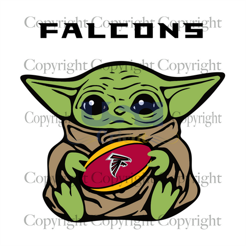 Atlanta Falcons Baby Yoda, Sport Svg, Baby Yoda Svg, Atlanta Falcons Svg, Diy Crafts SVG Files For Cricut, Silhouette Sublimation Files Shirt Design Ideas  Instant Download - USA Cricut