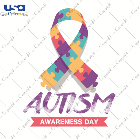 Autism Awareness Day, Autism Svg, Autism Awareness, Printable Cricut & Silhouette Sublimation files Instant Download - USA Cricut