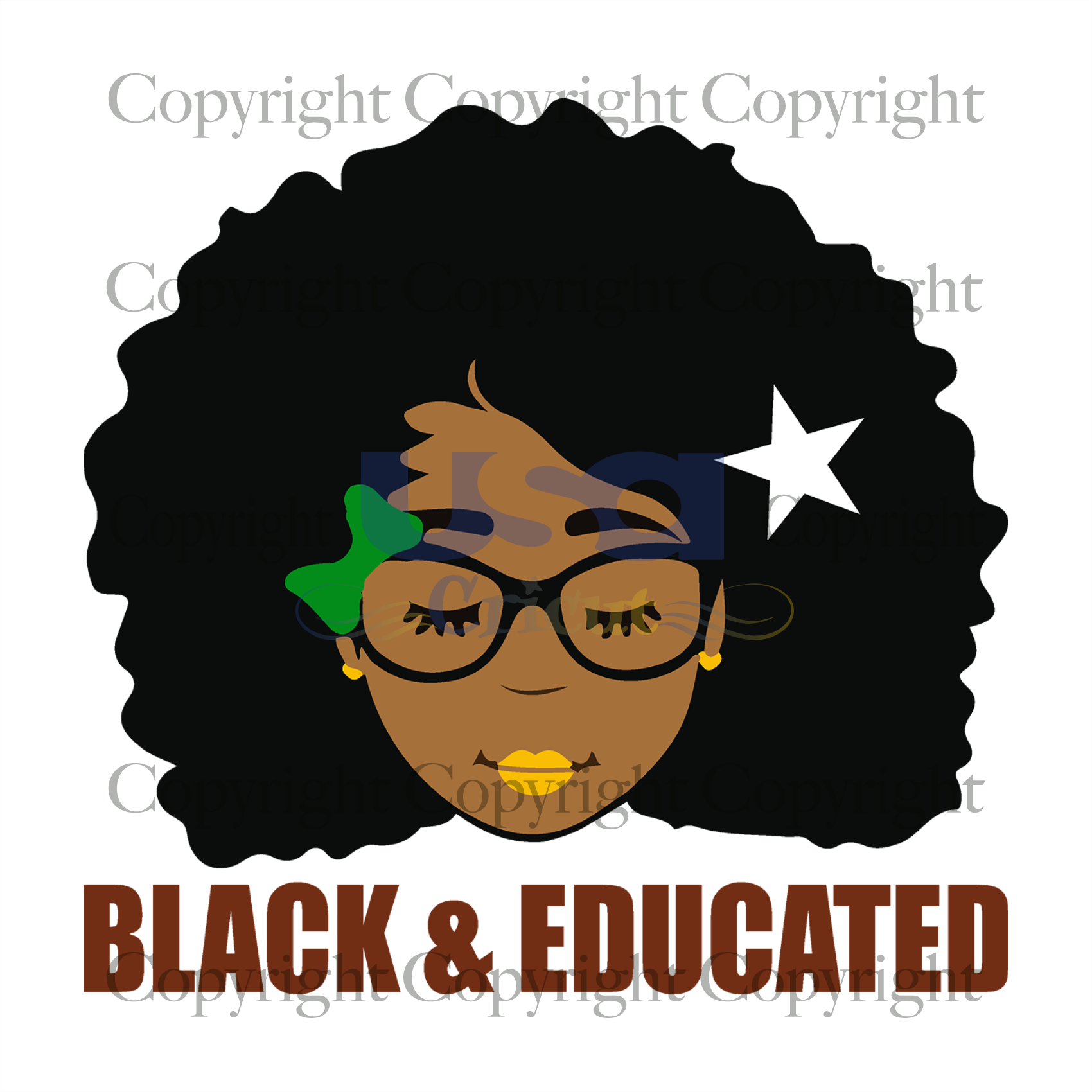 BAE Black and Educated Svg, Black Woman, Black Girl Magic, Printable Cricut & Silhouette Sublimation files Instant Download - USA Cricut