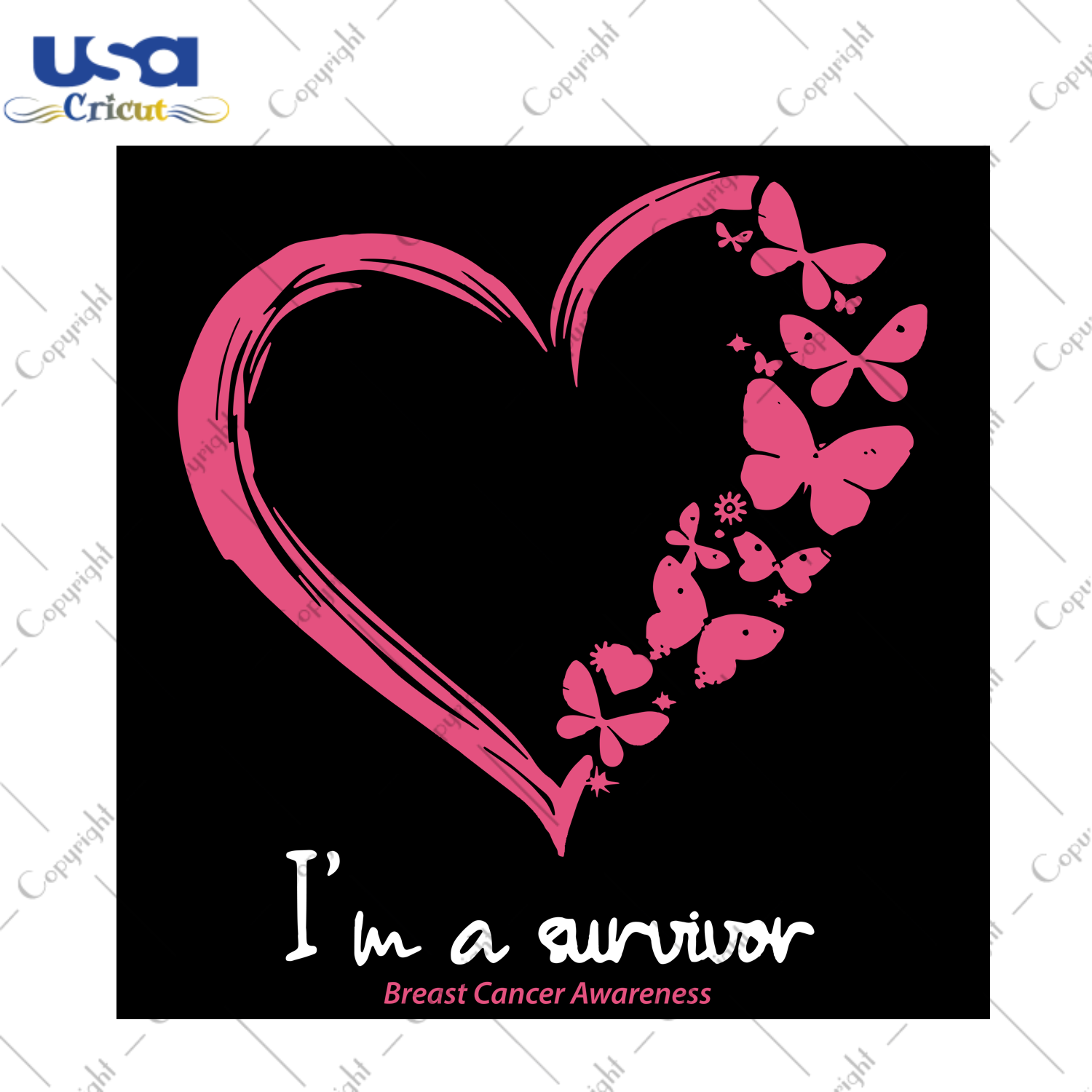 I'm A Survivor, Breast Cancer Svg, Pink Heart Svg, Treasured Chests Breast Cancer, Treasured Chests Cancer, Cancer Svg, Ribbon Svg, Breast Cancer Gift, Breast Cancer Awareness, Ribbon Vector,