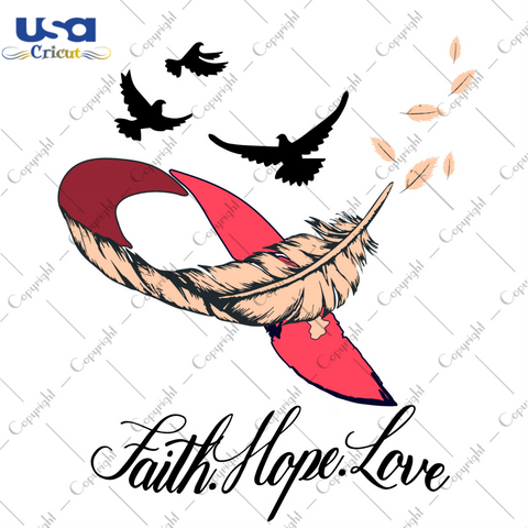 Faith Hope Love Breast Cancer Awareness Diy Crafts Svg Files For Cricut, Silhouette Sublimation Files - USA Cricut