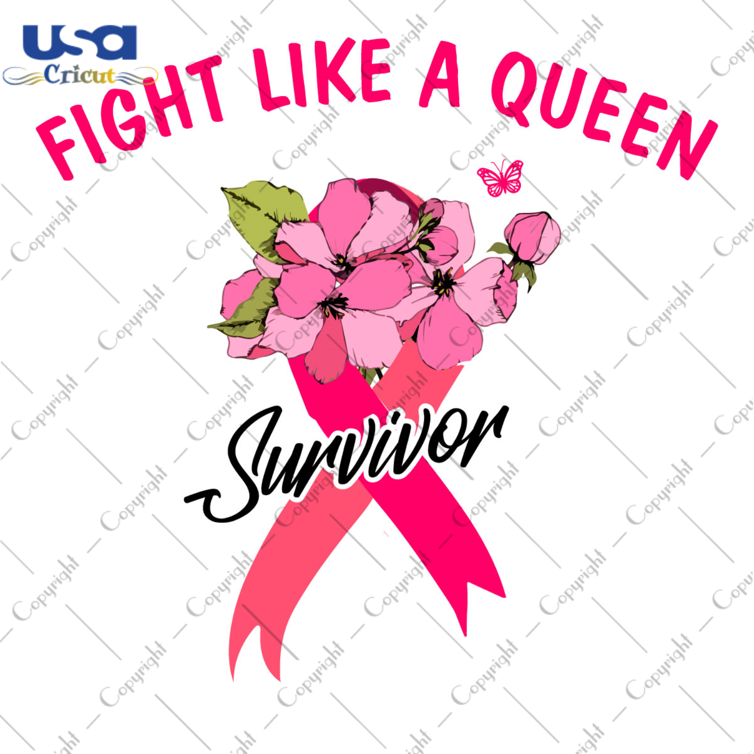 Survivor Breast Cancer Support Diy Crafts Svg Files For Cricut, Silhouette Sublimation Files - USA Cricut