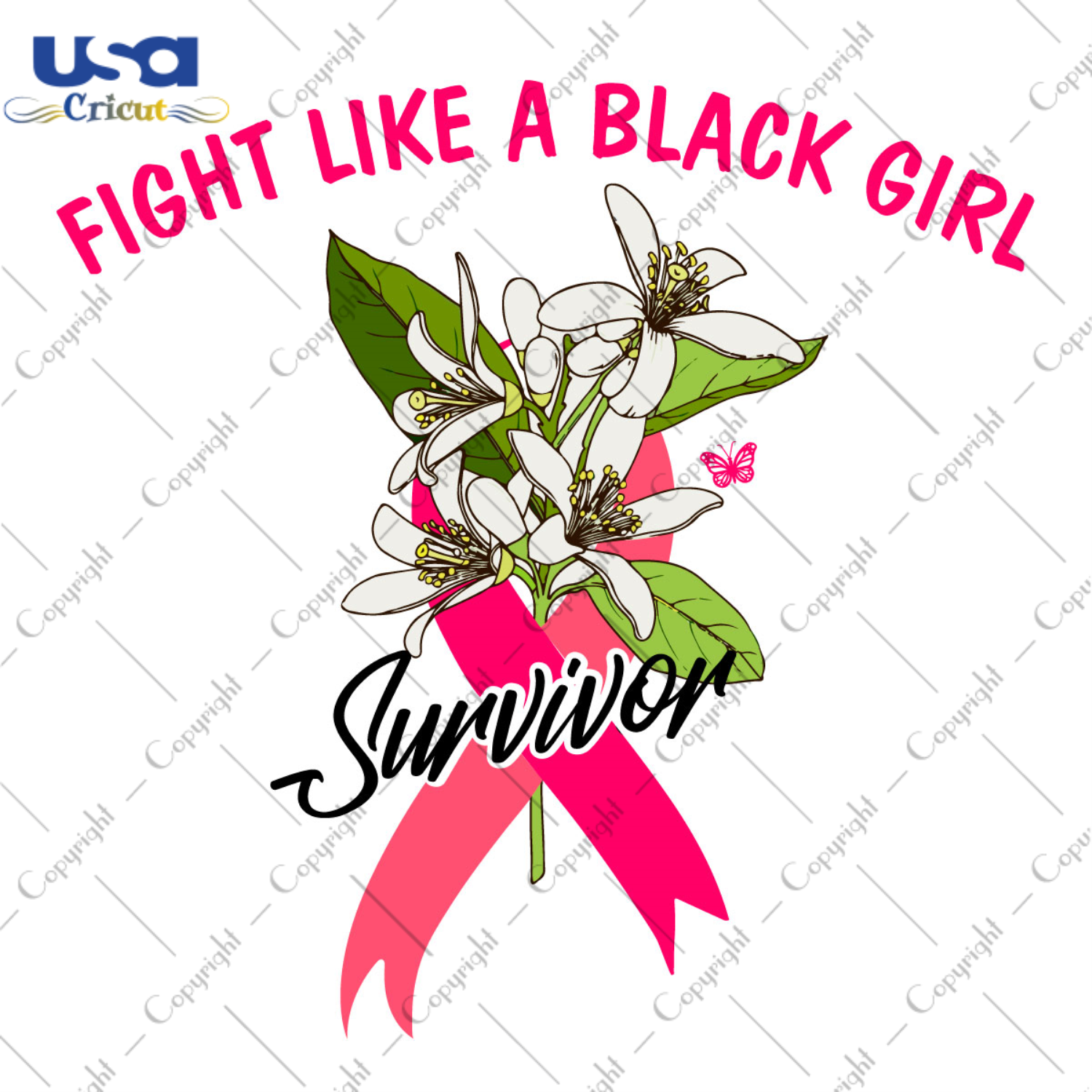 Magnolia Breast Cancer Gift Diy Crafts Svg Files For Cricut, Silhouette Sublimation Files - USA Cricut