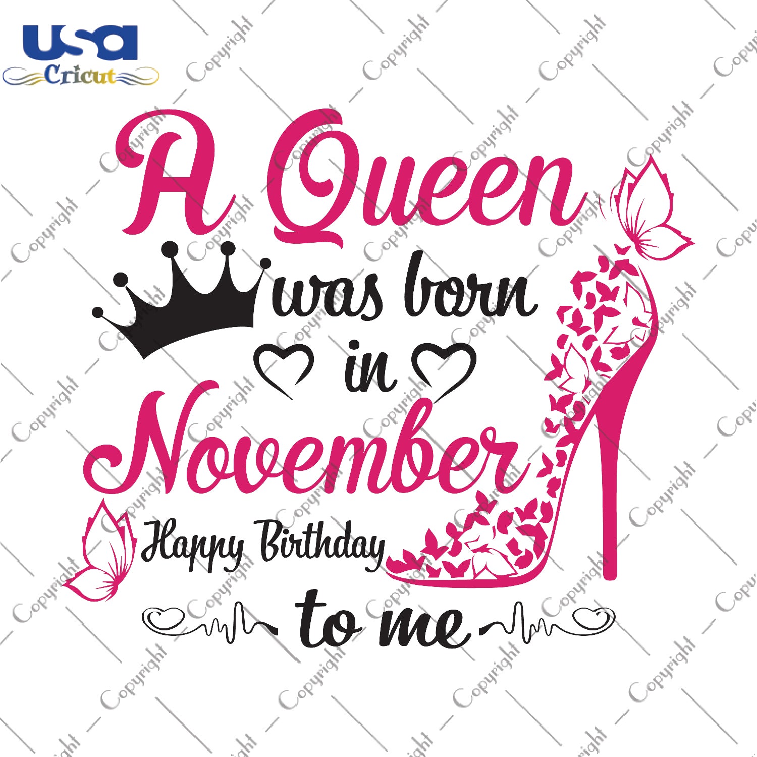 A Queen Was Born In November Gifts, Shirt For Birthday Queen Svg File Diy Crafts Svg Files For Cricut, Silhouette Sublimation Files - USA Cricut