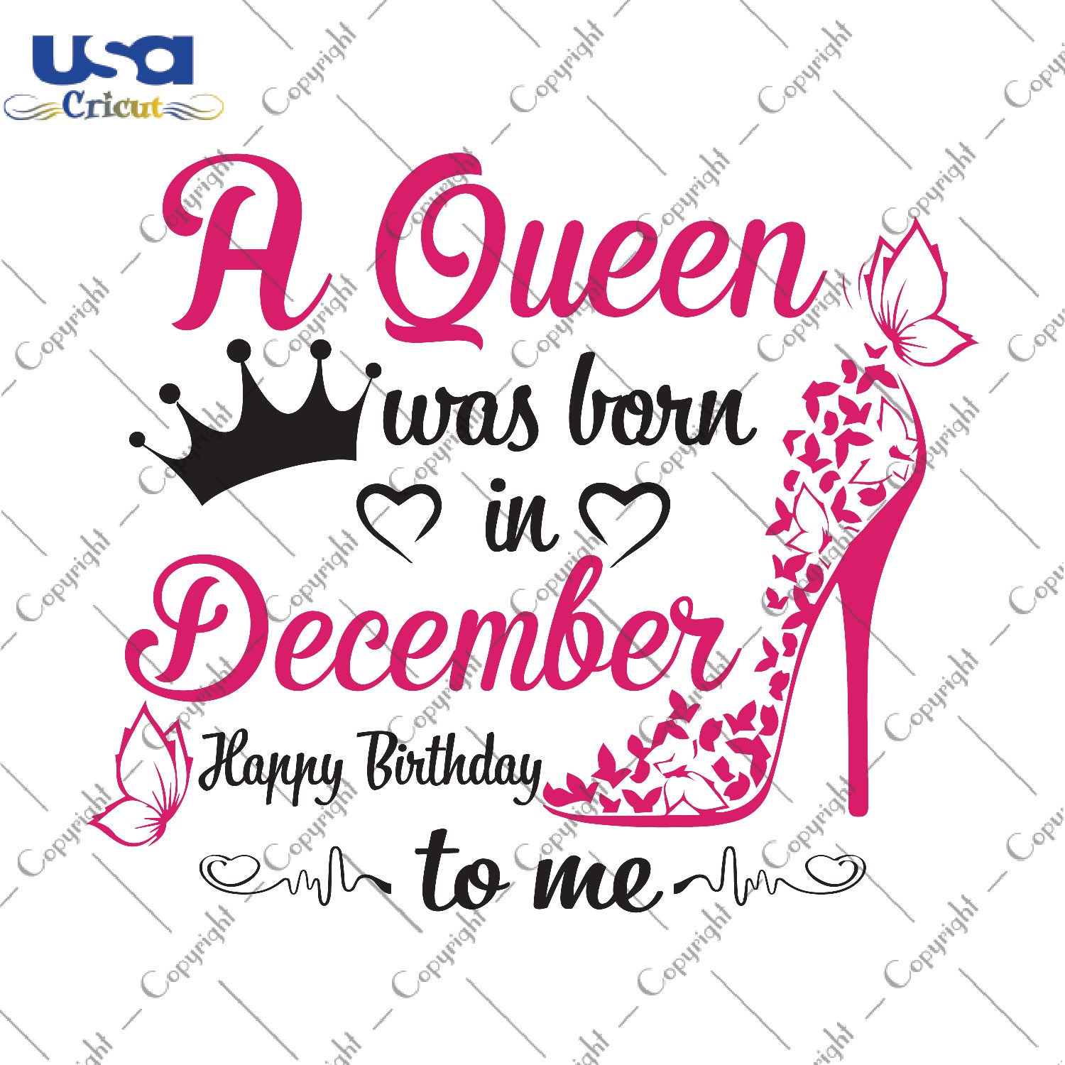 A Queen Was Born In December Gifts, Shirt For Birthday Queen Svg File Diy Crafts Svg Files For Cricut, Silhouette Sublimation Files - USA Cricut