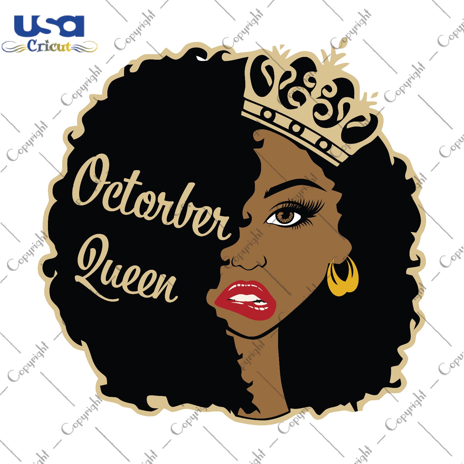 October Queen Birthday Gifts, Shirt For Birthday Queen Svg File Diy Crafts Svg Files For Cricut, Silhouette Sublimation Files - USA Cricut