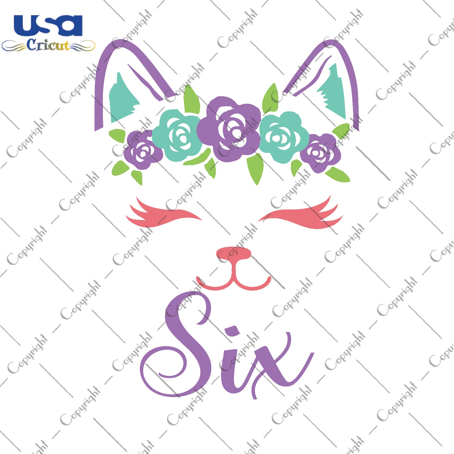 Six Birthday Cat Gifts, Shirt For Birthday Kids Svg File Diy Crafts Svg Files For Cricut, Silhouette Sublimation File - USA Cricut