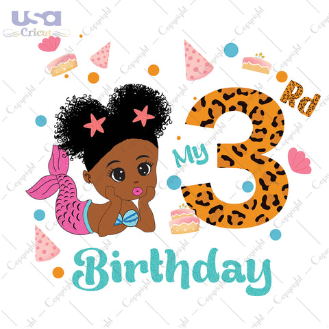 My 3rd Birthday Gifts, Shirt For Birthday Svg File Diy Crafts Svg Files For Cricut, Silhouette Sublimation Files - USA Cricut