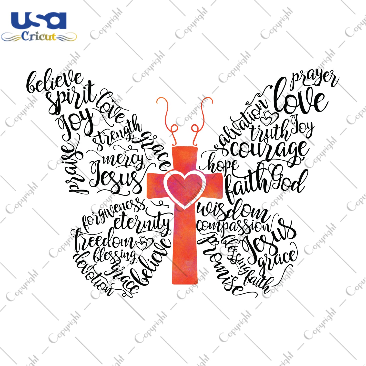 Butterfly Merry Christmas Gifts, Shirt For Christmas Svg File Diy Crafts Svg Files For Cricut, Silhouette Sublimation Files - USA Cricut