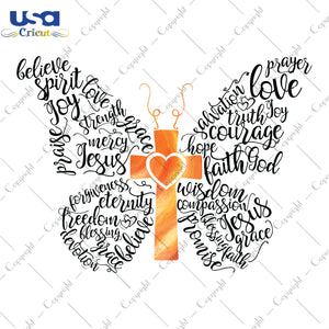 Butterfly Christmas Gifts, Shirt For Christmas Svg File Diy Crafts Svg Files For Cricut, Silhouette Sublimation Files - USA Cricut