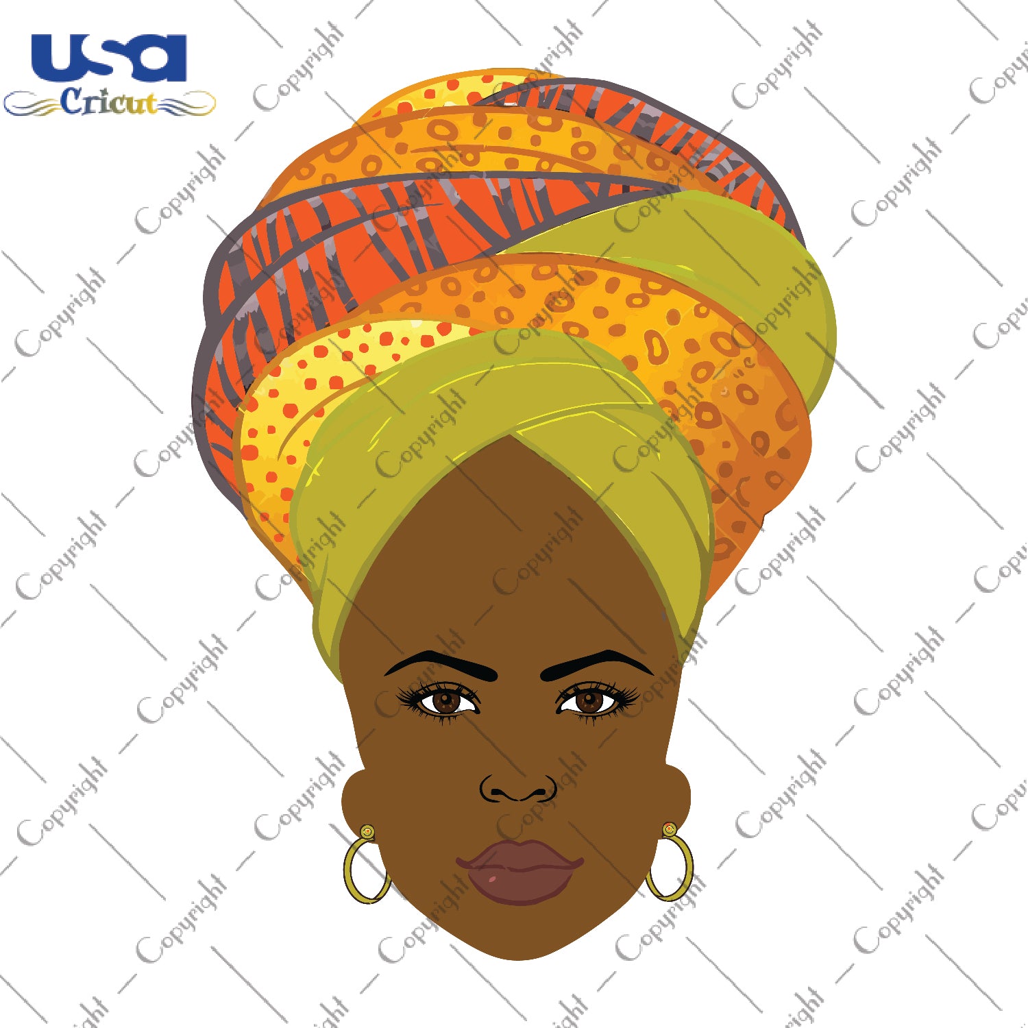 Black Women Turban Black Girl Gifts, Shirt For Black Women Svg File Diy Crafts Svg Files For Cricut, Silhouette Sublimation Files - USA Cricut