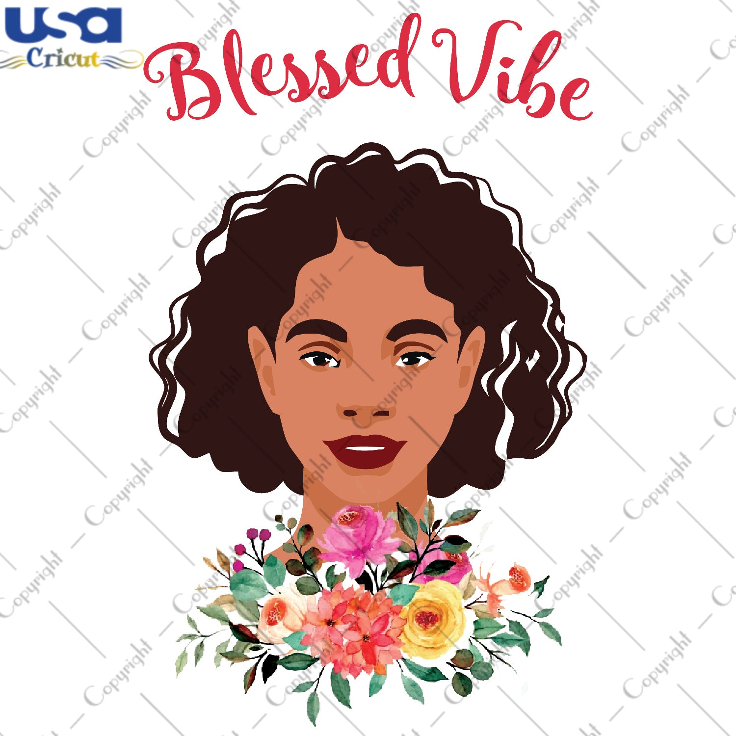 Blessed Vibe Black Girl Gifts, Shirt For Black Girl Svg File Diy Crafts Svg Files For Cricut, Silhouette Sublimation Files - USA Cricut