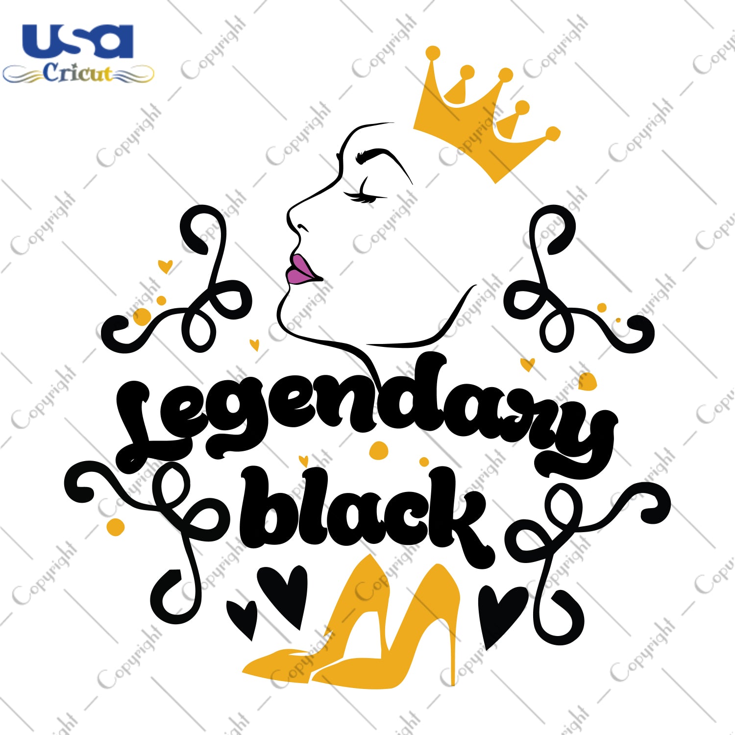 Legendary Black Black Girl Gifts, Shirt For Black Girl Svg File Diy Crafts Svg Files For Cricut, Silhouette Sublimation Files - USA Cricut