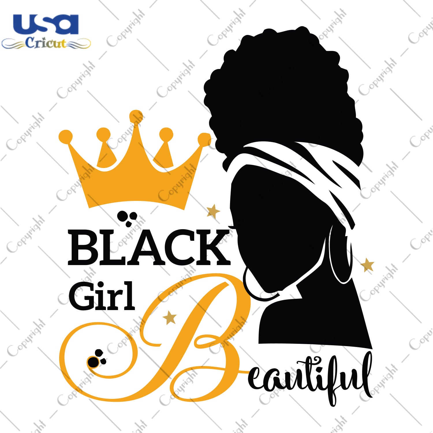 Black Girl Beautiful Black Girl Gifts, Shirt For Black Girl Svg File Diy Crafts Svg Files For Cricut, Silhouette Sublimation Files - USA Cricut