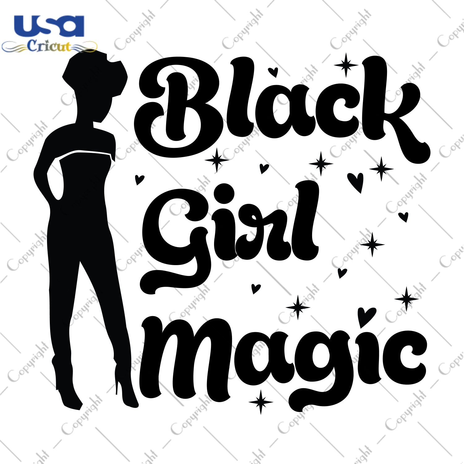 Black Girl Magic Black Girl Gifts, Shirt For Black Girl Svg File Diy Crafts Svg Files For Cricut, Silhouette Sublimation Files - USA Cricut