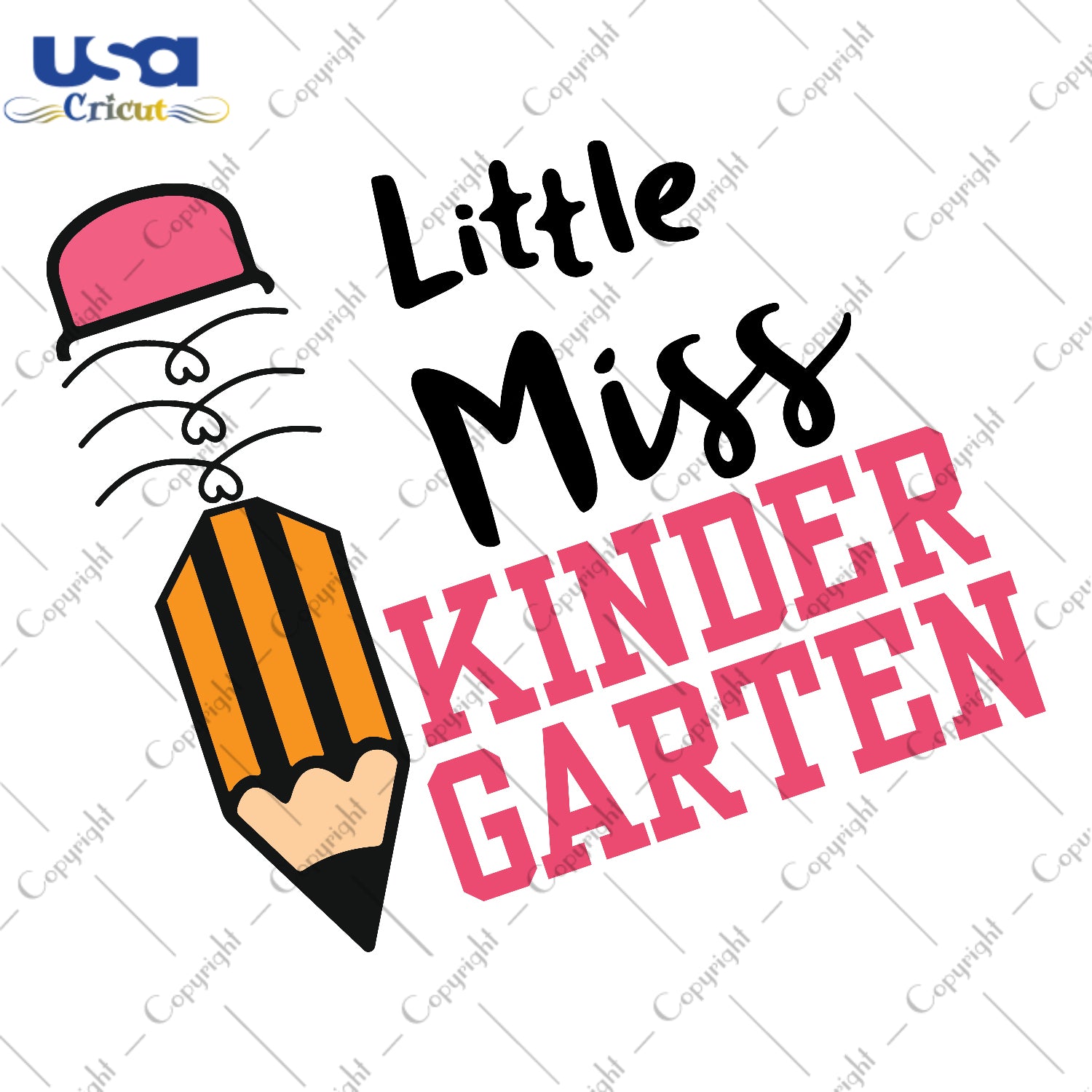 Little Miss Kindergarten Back To School Gifts, Shirt For Kids Svg File Diy Crafts Svg Files For Cricut, Silhouette Sublimation Files - USA Cricut