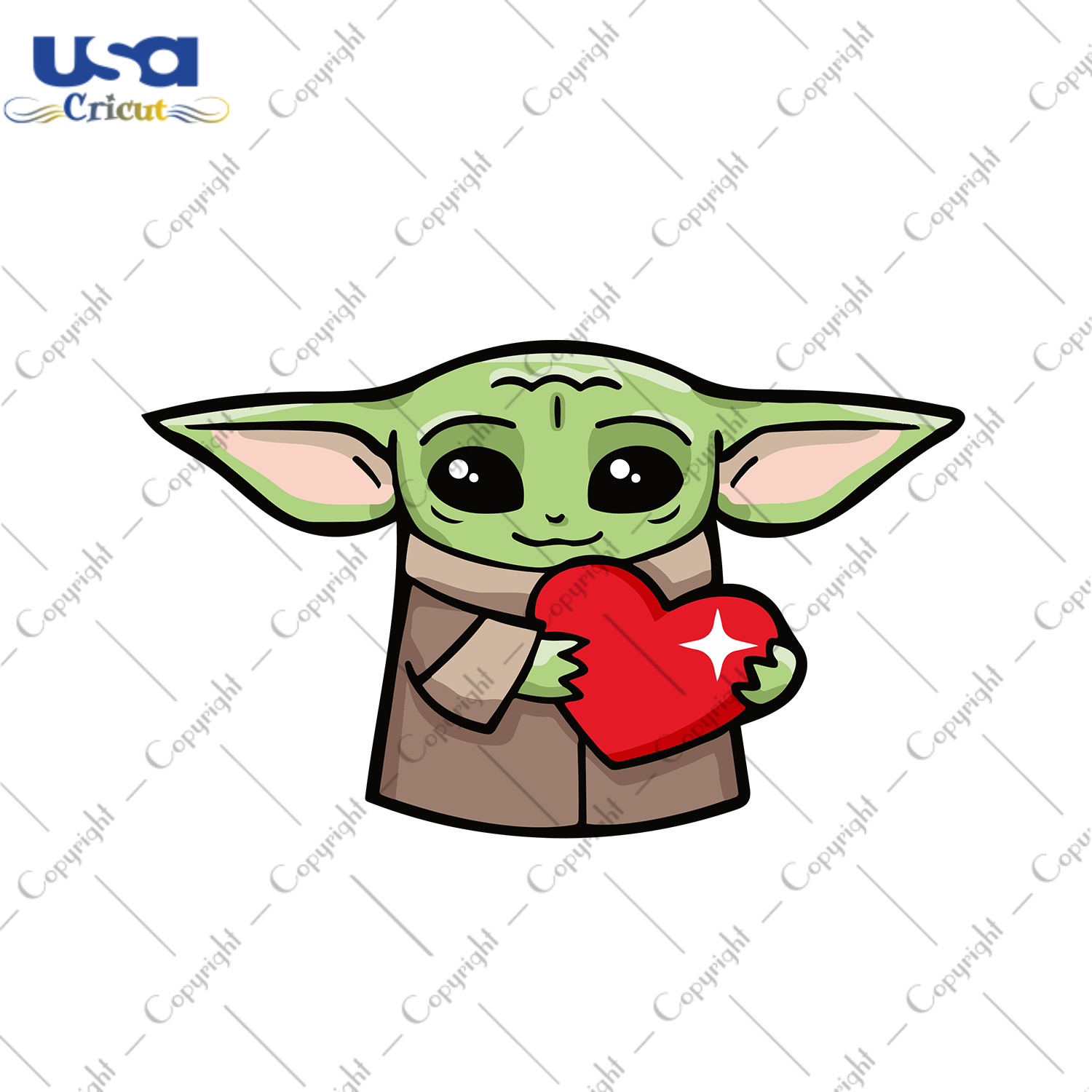 Baby Yoda Holding Heart Svg, Christmas Svg, Xmas Svg, Merry Christmas, Christmas Yoda, Yoda Svg, Baby Yoda Svg, Yoda Star Wars, Cute Yoda Svg, Christmas Baby Yoda, Star Wars Christmas, Star W