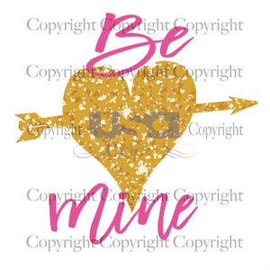 Be Mine Heart Arrow Svg, Valentine Svg, Diy Crafts SVG Files For Cricut, Silhouette Sublimation Files Shirt Design Ideas  Instant Download - USA Cricut