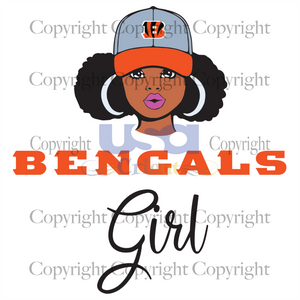 Bengals Girl Svg, Black Girl Svg, Cincinnati Bengals Girl, Diy Crafts SVG Files For Cricut Instant Download File - USA Cricut