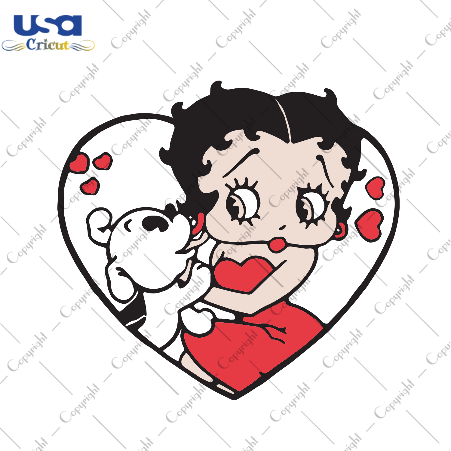 Betty Boop And Puppy, Trending Svg, Betty Boop Svg, Sexy Betty Boop Svg, Betty Boop Shirt, Betty Boop Gift, Betty Boop Lover, Cute Betty Boop, Puppy Svg, Cute Puppy, Gift For Girl, Shirt For 