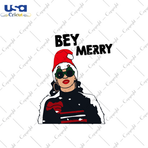 Bey Merry Christmas Svg, Christmas Svg, Xmas Svg, Merry Christmas, Christmas Gift, Beyonce Svg, Merry Bey, Queen B Svg, Sasha fierce Svg, Bey Svg, Queen Bey Svg, Honey B Svg, Yonce Svg - USA 