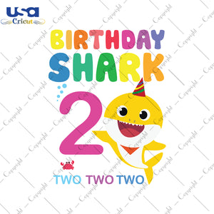 Birthday Shark Two Svg, Trending Svg, Second Birthday Pink Shark, Diy Crafts SVG Files For Cricut, Silhouette Sublimation Files Shirt Design Ideas  Instant Download - USA Cricut