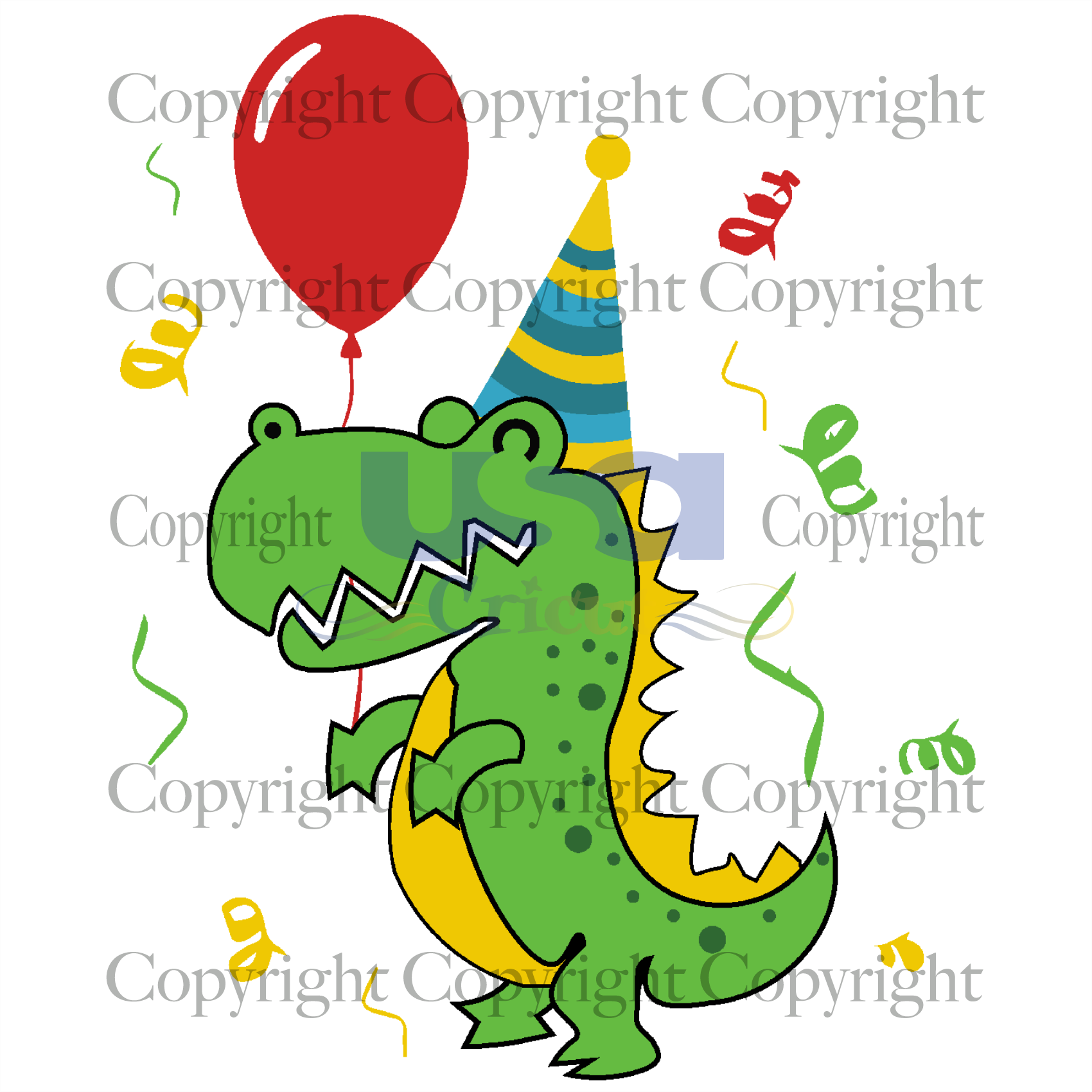 Birthday Dinosaur Svg, Birthday Svg, SVG files for cricut instant download file - USA Cricut